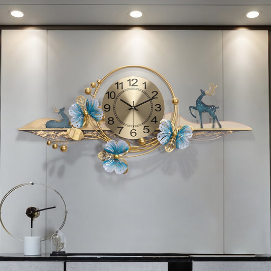 Large Wall Clock Modern Design Creative Living Room Wall Decor Silent Wall Watch Light Luxury Atmosphere Home Decoration Clocks